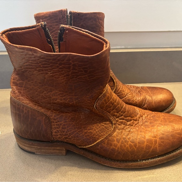 Vintage Shoe Company , men’s brown leather boots size 11 1/2 main image 5